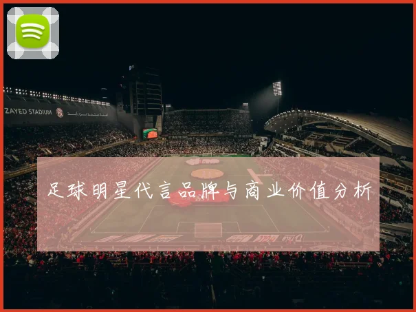 足球明星代言品牌与商业价值分析